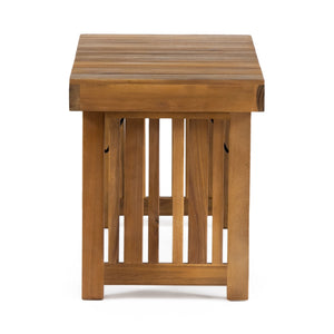 English Elm Christopher Knight Home® - KYOTO SIDE TABLE Foldable Slat-Top Wood Accent Table with Classic Leg Frame, Compact 21.5" W Teak 69317.00