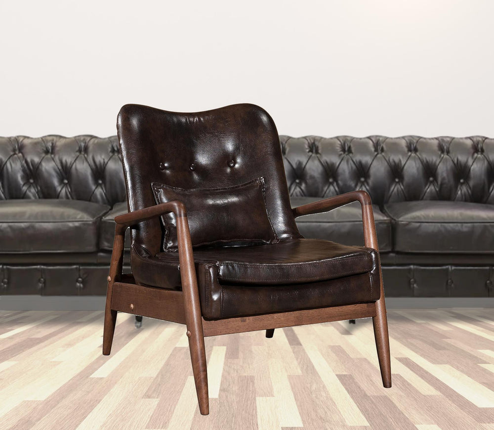 Homeroots 30" Brown Ottoman   394541