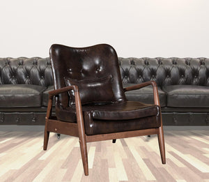 Homeroots 30" Brown Ottoman   394541