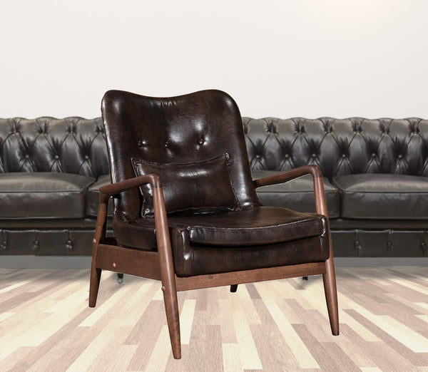 Homeroots 30" Brown Ottoman   394541