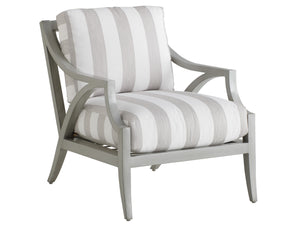 Lexington Tommy Bahama Outdoor 3945-11-41 Stylish Outdoor Lounge Chair With Elegant Aluminum Design For Luxurious Alfresco Living Gray  3945-11-41