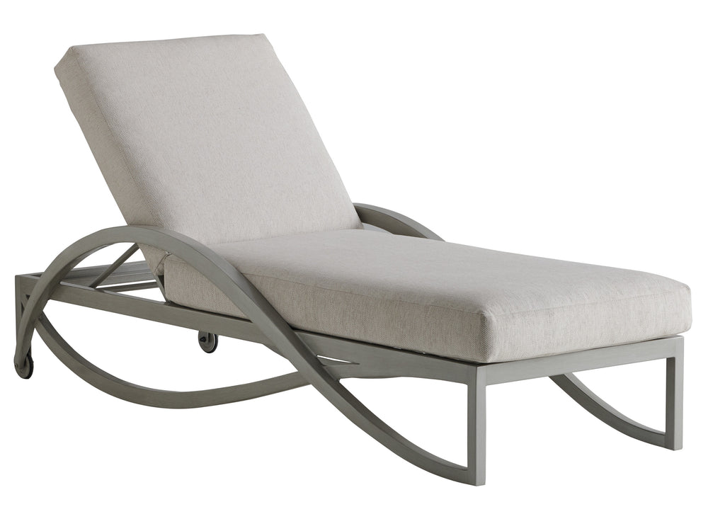 Lexington Tommy Bahama Outdoor 3945-75-40 Chaise Lounge - Elegant Outdoor Seating With Artisan Finish For Luxurious Alfresco Living Gray  3945-75-40