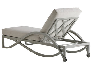 Lexington Tommy Bahama Outdoor 3945-75-40 Chaise Lounge - Elegant Outdoor Seating With Artisan Finish For Luxurious Alfresco Living Gray  3945-75-40
