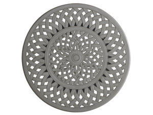 Lexington Tommy Bahama Outdoor 3945-873 Elegant High/Low Bistro Table For Outdoor Dining – Stylish Aluminum With Artisan Finish Gray  3945-873