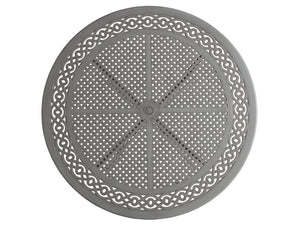 Lexington Tommy Bahama Outdoor 3945-875c Elegant Round Dining Table With Intricate Cast Aluminum Design For Stylish Outdoor Living Gray  3945-875c