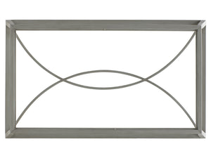 Lexington Tommy Bahama Outdoor 3945-945 Elegant Rectangular Cocktail Table With Tiered Glass Top For Sophisticated Outdoor Living Gray  3945-945