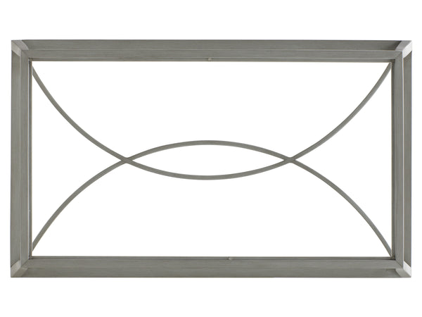 Lexington Tommy Bahama Outdoor 3945-945 Elegant Rectangular Cocktail Table With Tiered Glass Top For Sophisticated Outdoor Living Gray  3945-945