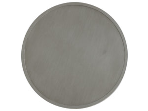 Lexington Tommy Bahama Outdoor 3945-947 Elegant Round Cocktail Table - Artisan Aluminum Design In Soft Gray For Stylish Outdoor Living Gray  3945-947