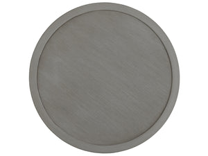 Lexington Tommy Bahama Outdoor 3945-957 Elegant Round End Table For Outdoor Living - Durable Aluminum With Artisan Finish Gray  3945-957
