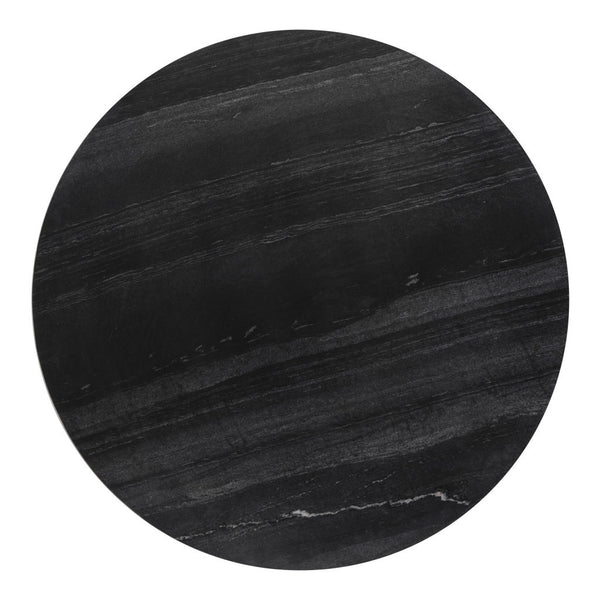 Homeroots 47" Gold Rounded Steel Pedestal Base Dining Table   394616