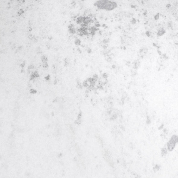 HomeRoots 47" Stylish White Marble & Steel Pedestal Dining Table - Modern Design for 4, Perfect for Gatherings! 394617