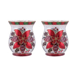 Poinsettia Pillar (Set of 2) 394645/S2 Elk Home