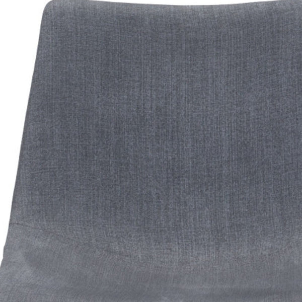 HomeRoots Set of Two Stylish Gray and Black Upholstered Dining Chairs for Modern Homes and Gatherings 394712