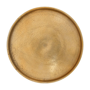 Homeroots Set Of Two 13" Gold Nested Tables   394785