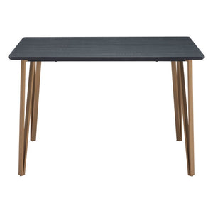 55 Inch Two-tone Steel and Wood Counter Height Dining Table for Modern Kitchens