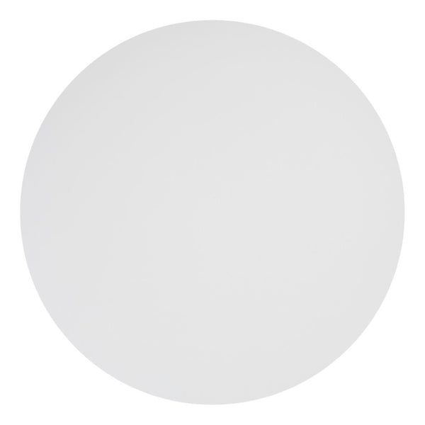 HomeRoots 24" Gold and White Round End Table - Modern Compact Design for Dining, Lounge, or Office Spaces 394796