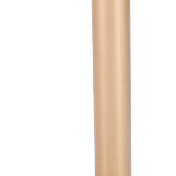 HomeRoots 24" Gold and White Round End Table - Modern Compact Design for Dining, Lounge, or Office Spaces 394796