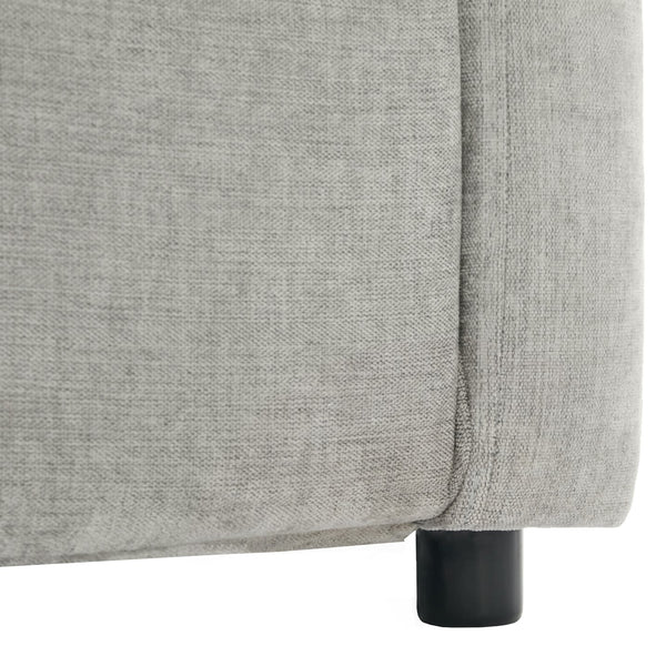 English Elm Cozy Oversized Chenille Sofa Set With Plush Double Cushions For Ultimate Comfort In Light Grey N719S001920R