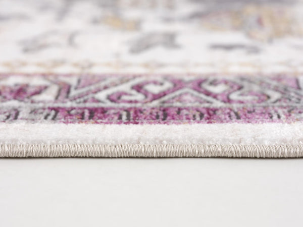 HomeRoots 10' Elegant Gray and Ivory Oriental Runner Rug - Durable, Stylish, Perfect for Hallways and Spaces 2' x 10' 394842