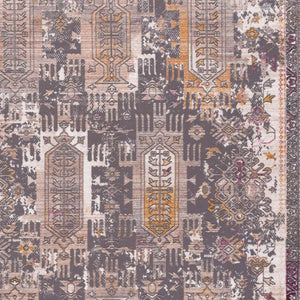 HomeRoots 10' Elegant Gray and Ivory Oriental Runner Rug - Durable, Stylish, Perfect for Hallways and Spaces 2' x 10' 394842