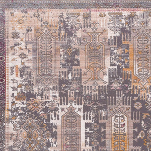 HomeRoots 10' Elegant Gray and Ivory Oriental Runner Rug - Durable, Stylish, Perfect for Hallways and Spaces 2' x 13' 394844