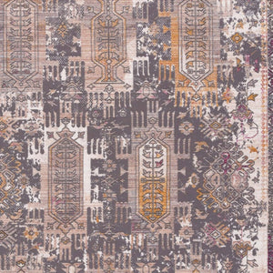 HomeRoots 10' Elegant Gray and Ivory Oriental Runner Rug - Durable, Stylish, Perfect for Hallways and Spaces 2' x 15' 394845