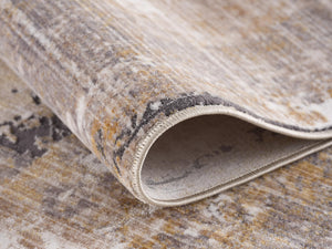 Homeroots 13' Runner Gray And Ivory Oriental Power Loom Runner Rug  Polyester 394860