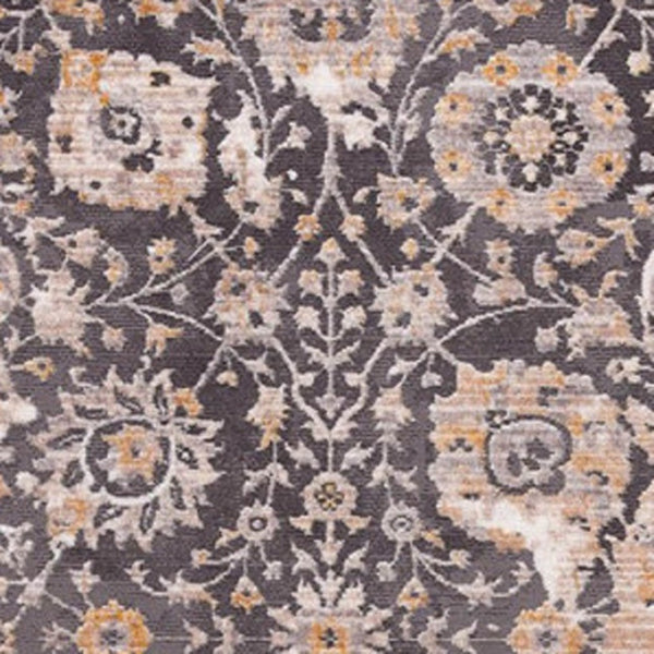 HomeRoots 10' Gray and Ivory Oriental Runner Rug - Durable, Stylish Accent for Hallways and Modern Spaces 2' x 15' 394861