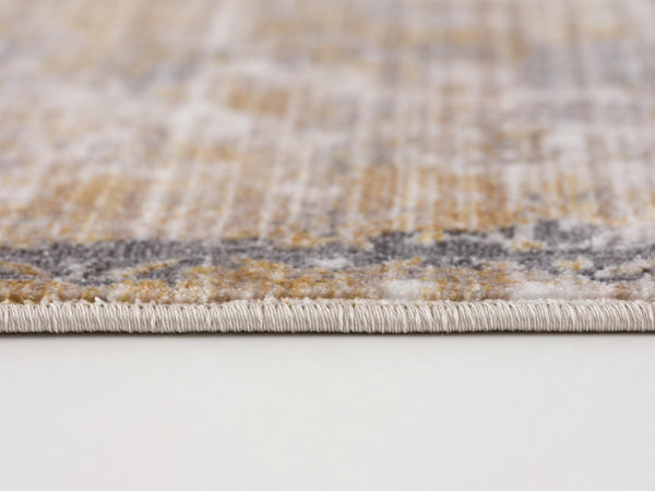 Homeroots 8' X 10' Gray And Ivory Oriental Non Skid Area Rug  Polyester 394873