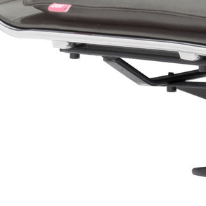 Homeroots Gray And Silver Adjustable Swivel Faux Leather Rolling Executive Office Chair  Steel 394972