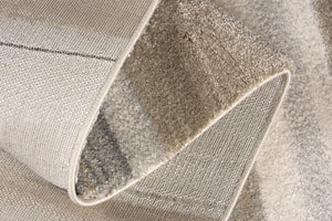 Homeroots 4' X 6' Cream And Tan Abstract Marble Area Rug  Polyester 394981