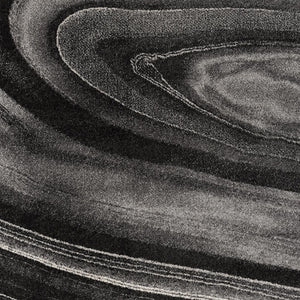 Homeroots 5' X 8' Dark Gray Abstract Illusional Area Rug  Polyester 394986