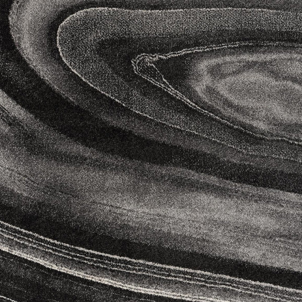 Homeroots 5' X 8' Dark Gray Abstract Illusional Area Rug  Polyester 394986