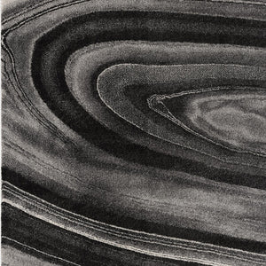 Homeroots 7' X 10' Dark Gray Abstract Illusional Area Rug  Polyester 394987