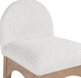 Waldorf Cream Boucle Fabric Stool 394Cream-C Meridian Furniture