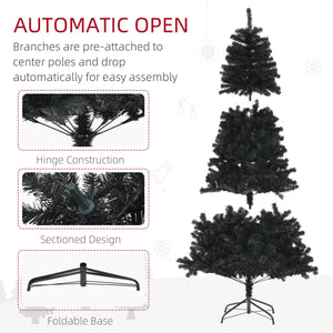 English Elm Homcom 9Ft Tall Unlit Artificial Christmas Tree With 2132 Branch Tips, Easy Setup, Holiday Décor W2225P229284