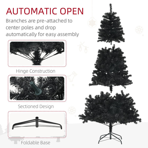 English Elm Homcom 9Ft Tall Unlit Artificial Christmas Tree With 2132 Branch Tips, Easy Setup, Holiday Décor W2225P229284