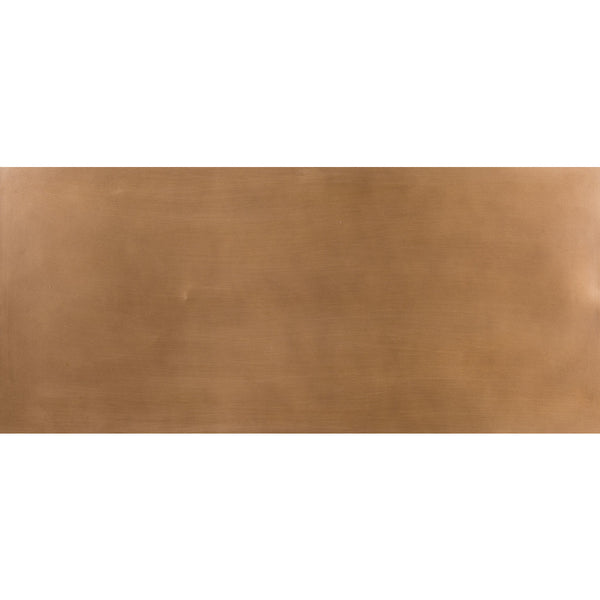 Homeroots 33" Gold And Black Steel Coffee Table With Shelf   395081