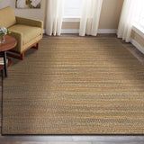 Homeroots 8' X 10' Brown Braided Jute Area Rug  Jute 395095