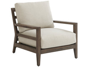 Lexington Tommy Bahama Outdoor 3950-10-40 La Jolla Occasional Chair - Stylish Teak Design With Plush Seating For Outdoor Elegance Taupe  3950-10-40