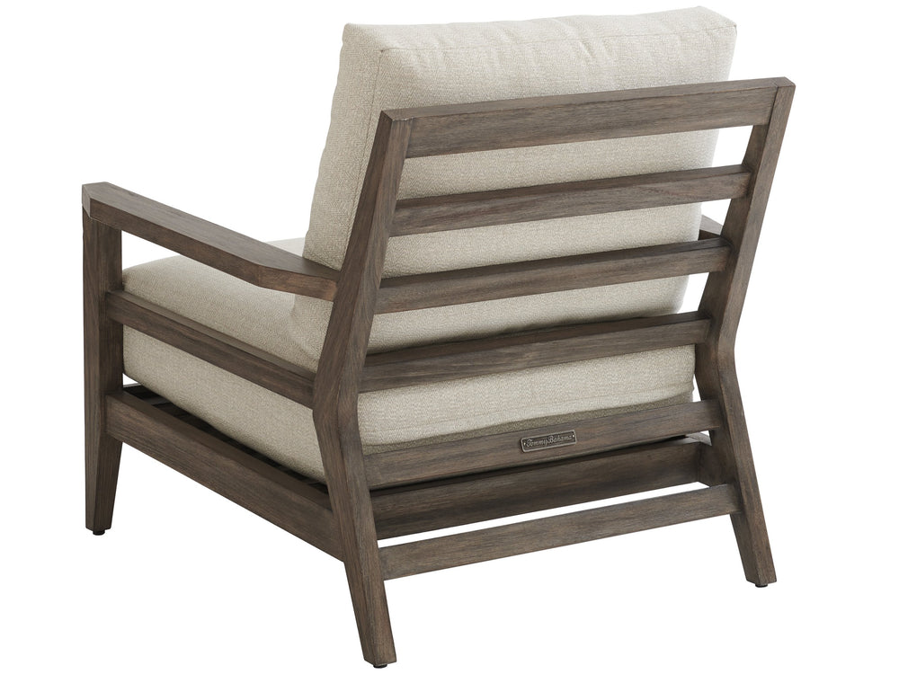 Lexington Tommy Bahama Outdoor 3950-10-40 La Jolla Occasional Chair - Stylish Teak Design With Plush Seating For Outdoor Elegance Taupe  3950-10-40
