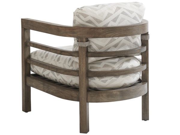 Lexington Tommy Bahama Outdoor 3950-11-40 La Jolla Lounge Chair - Stylish Teak Design With Plush Seating For Outdoor Elegance Taupe  3950-11-40