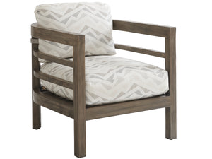 Lexington Tommy Bahama Outdoor 3950-11-40 La Jolla Lounge Chair - Stylish Teak Design With Plush Seating For Outdoor Elegance Taupe  3950-11-40