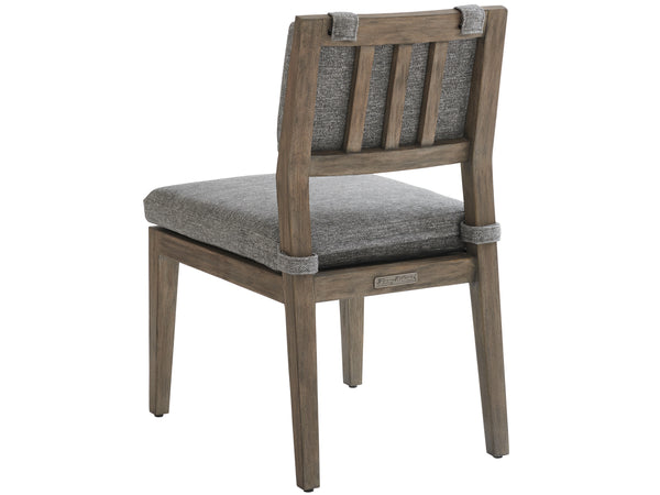 Lexington Tommy Bahama Outdoor 3950-12-40 La Jolla Side Dining Chair: Contemporary Teak Design For Elegant Outdoor Living Spaces Taupe  3950-12-40
