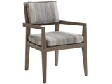 Lexington Tommy Bahama Outdoor 3950 La Jolla Arm Dining Chair - Sustainable Teak, Plush Upholstery & Contemporary Outdoor Elegance Taupe  3950-13-40