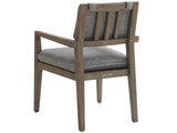 Lexington Tommy Bahama Outdoor 3950 La Jolla Arm Dining Chair - Sustainable Teak, Plush Upholstery & Contemporary Outdoor Elegance Taupe  3950-13-41