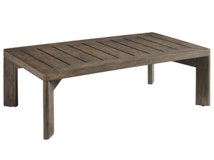 Lexington Tommy Bahama Outdoor 3950-945 La Jolla Rectangular Cocktail Table - Stylish Teak Design With Plush Seating & Protection Taupe  3950-945