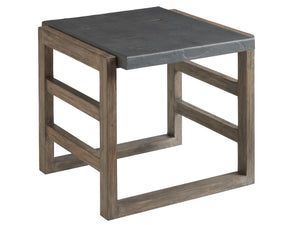 Lexington Tommy Bahama Outdoor 3950-957 La Jolla Cast Top Rectangular End Table - Stylish Teak Design With Weather-resistant Finish Taupe  3950-957