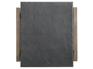 Lexington Tommy Bahama Outdoor 3950-957 La Jolla Cast Top Rectangular End Table - Stylish Teak Design With Weather-resistant Finish Taupe  3950-957