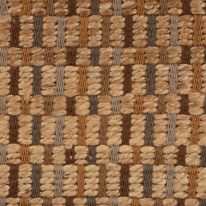Homeroots 9' X 12' Tan Classic Interwoven Area Rug  Jute 395100